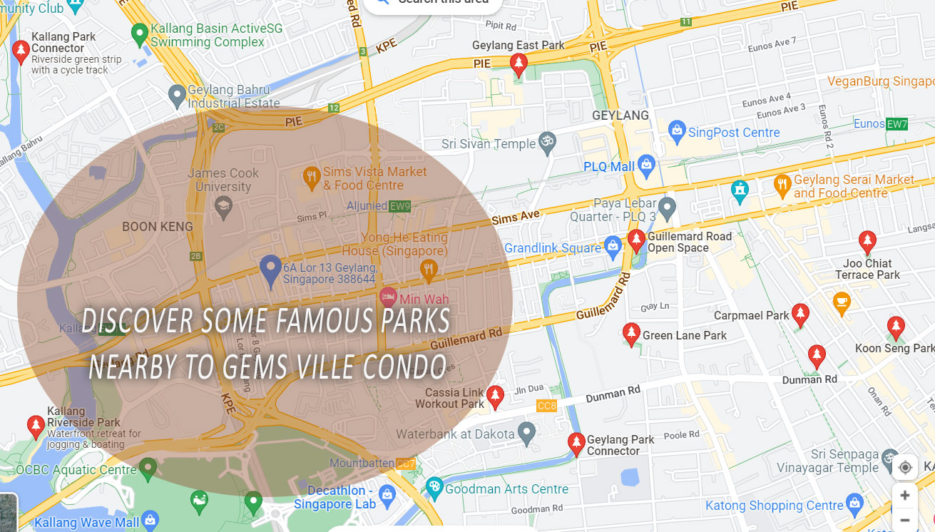  some famous parks nearby to Gems Ville Condo